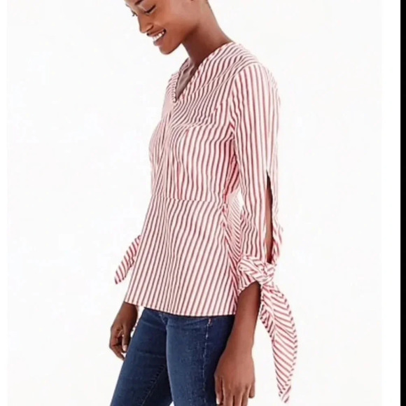 Universal Standard For J. Crew Striped Poplin Top XXS - Picture 9 of 9